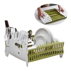 GENERICO - Secador Organizador Plegable para Platos y Utensilios