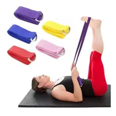 GENERICO - Correa de Yoga Ajustable para Estiramiento y Ejercicio.