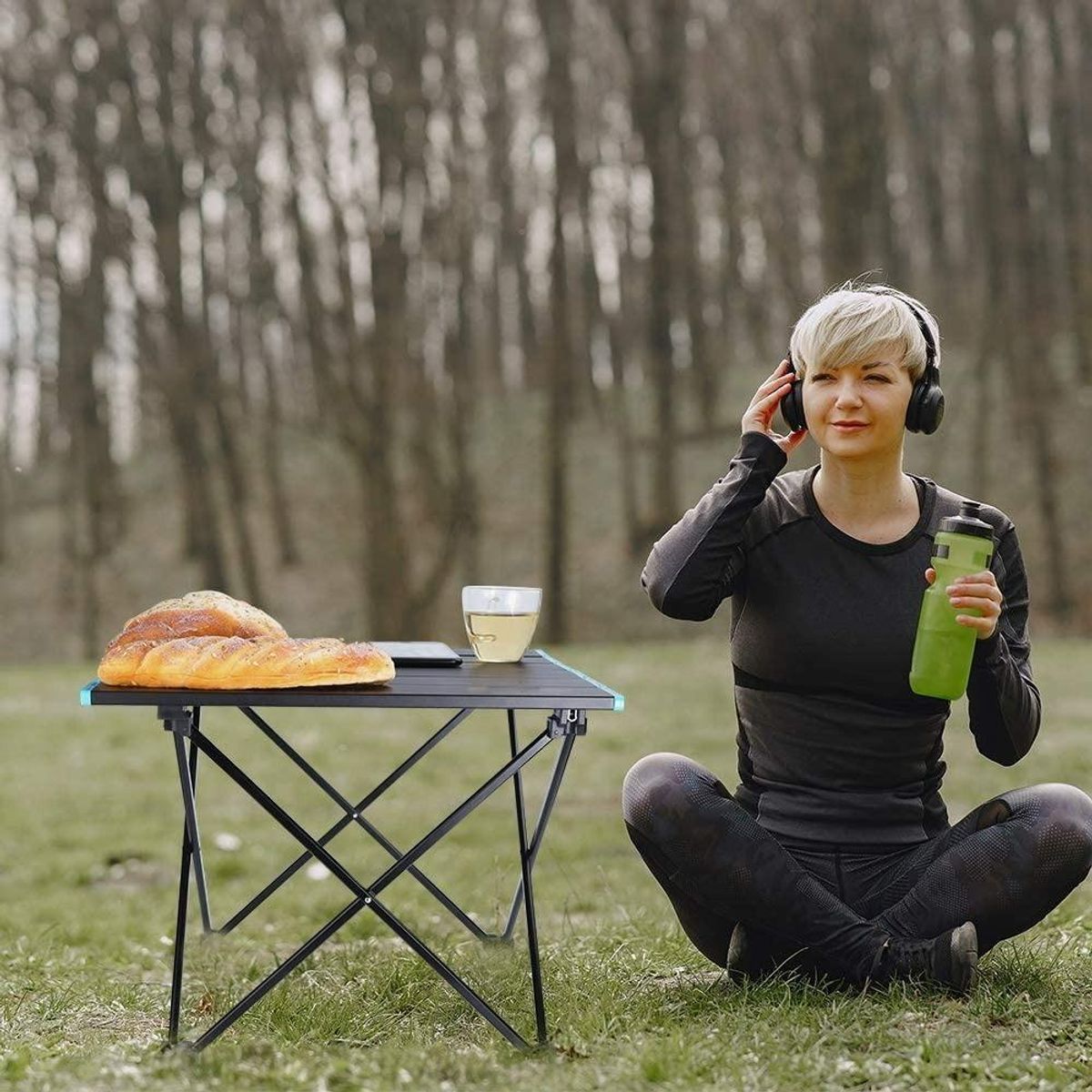 GENERICO - Mesa Plegable Portátil para Camping y Eventos 40x35x32 cm