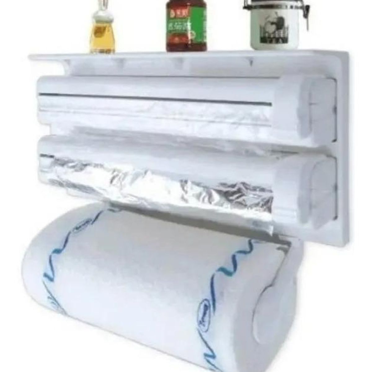 GENERICO - Dispensador Triple de Papel de Cocina con Corte Fácil