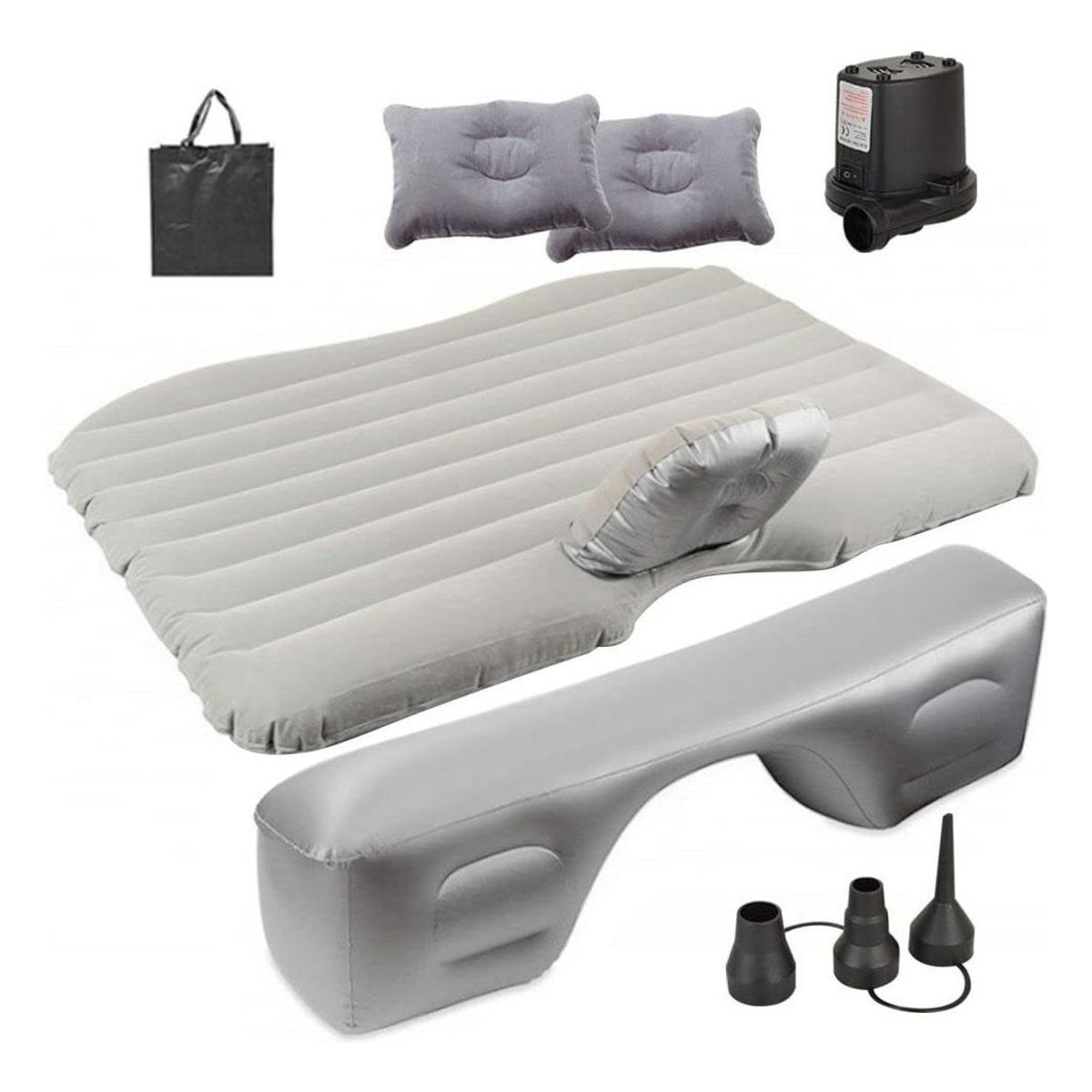 GENERICO - Colchón Inflable para Auto con Compresor y Almohadas