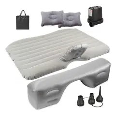 GENERICO - Colchón Inflable para Auto con Compresor y Almohadas