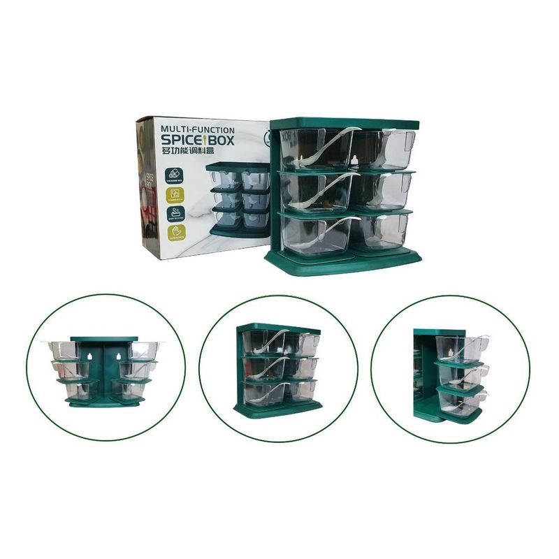 GENERICO - Organizador Modular para Especias en Cocina - Set de 6