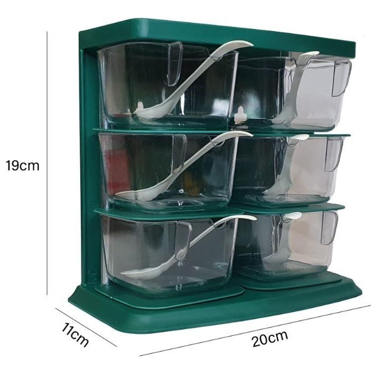 GENERICO - Organizador Modular para Especias en Cocina - Set de 6