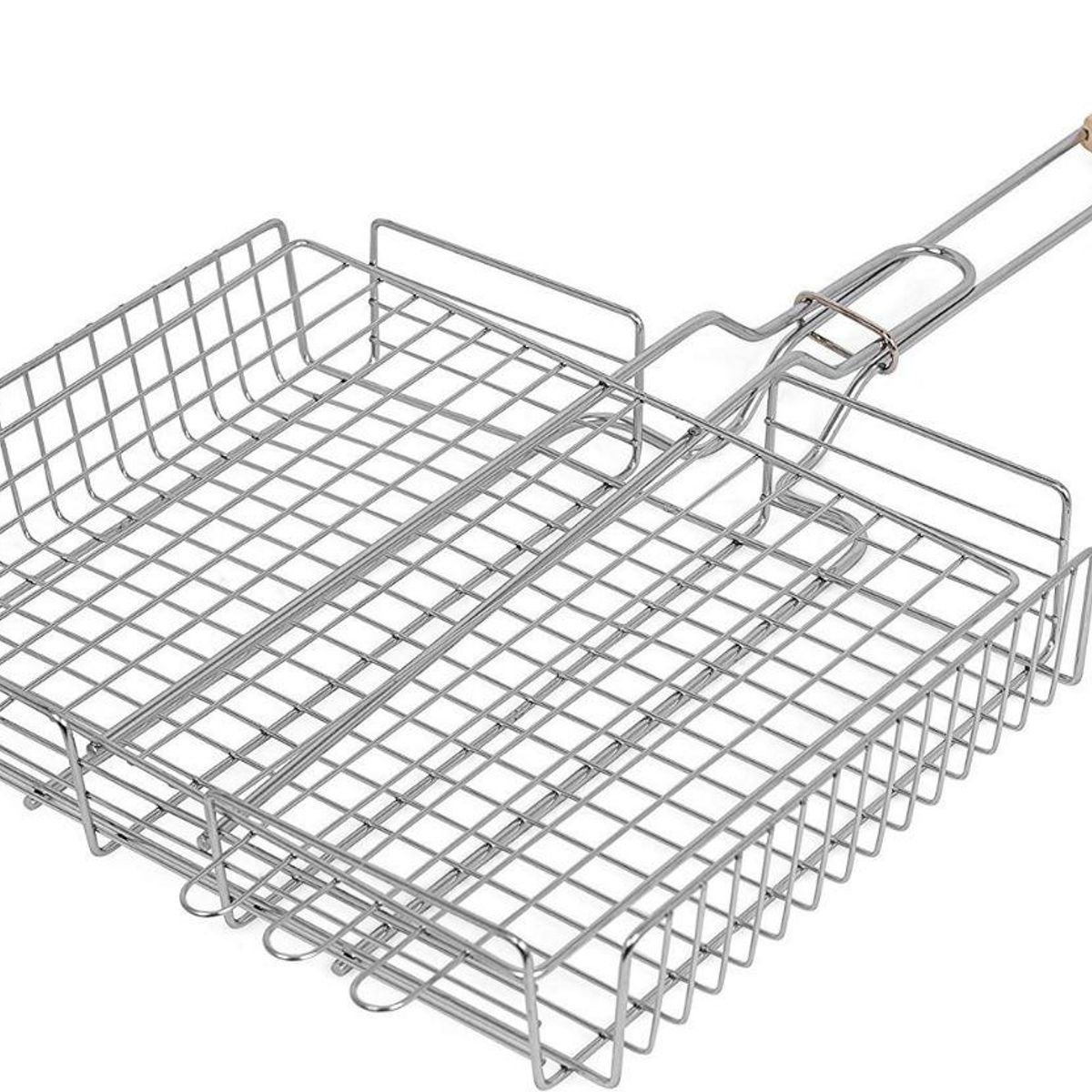 GENERICO - Cesta Parrilla Rejilla Ideal para Asados y Verduras