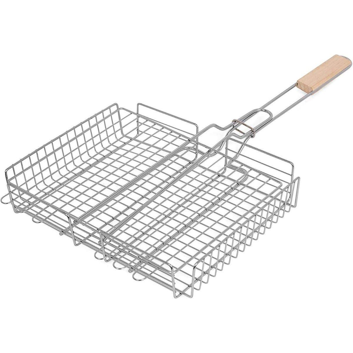 GENERICO - Cesta Parrilla Rejilla Ideal para Asados y Verduras