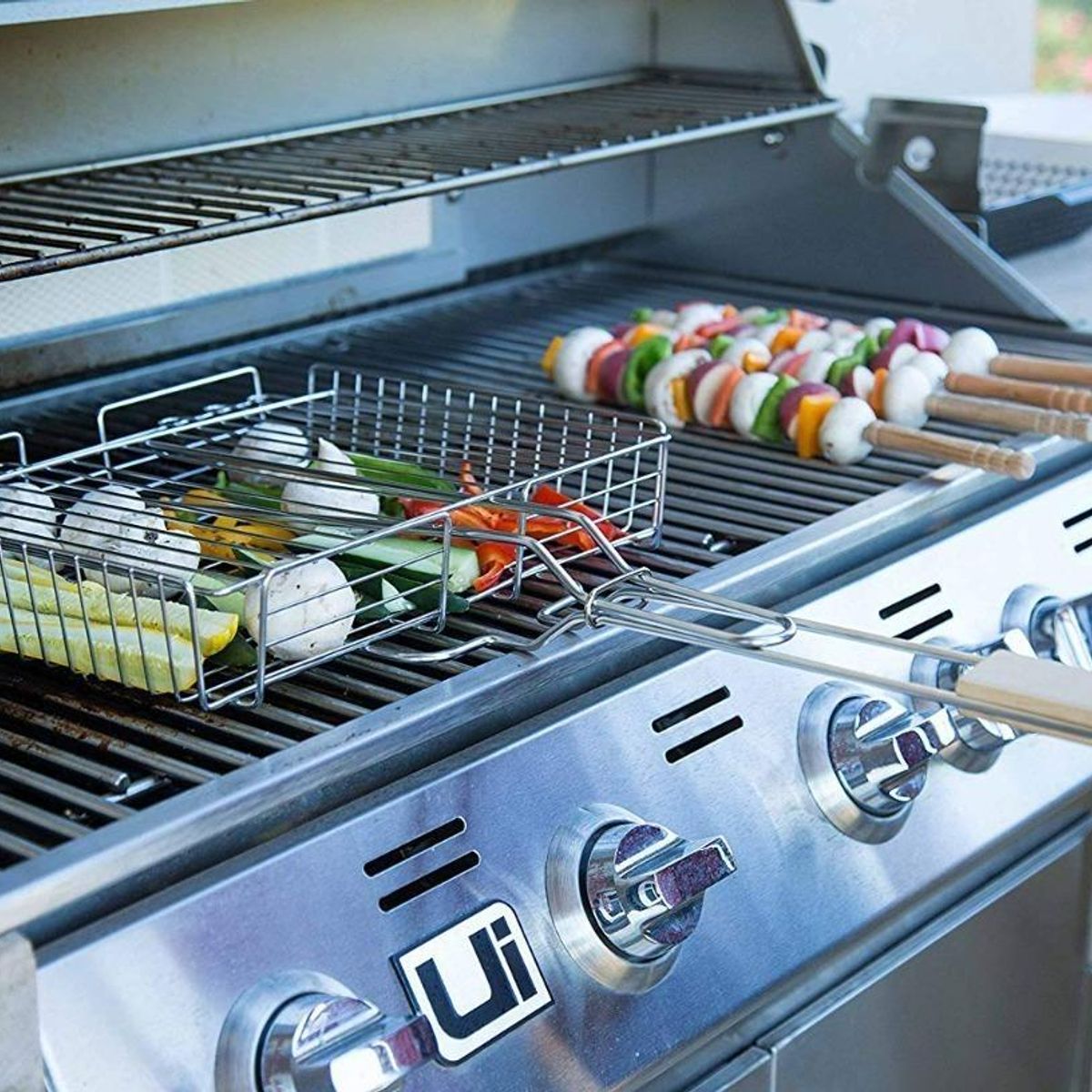 GENERICO - Cesta Parrilla Rejilla Ideal para Asados y Verduras