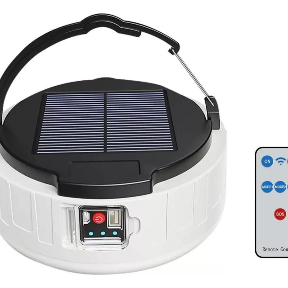 GENERICO - Lámpara Solar Multifuncional USB para Camping y Emergencias