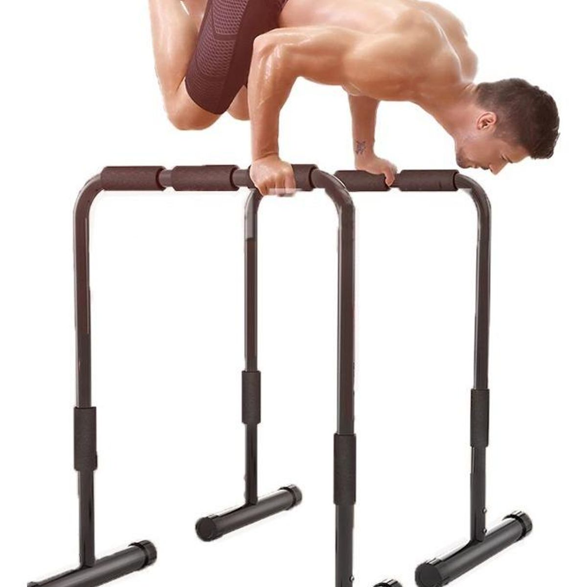 GENERICO - Barras Paralelas Ajustables para Entrenamiento 78-90 cm