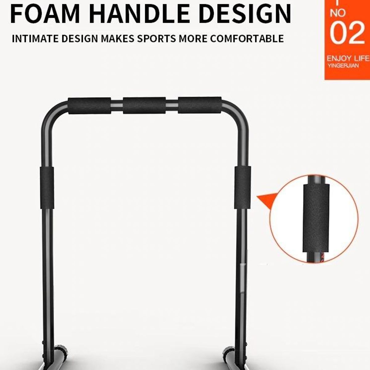 GENERICO - Barras Paralelas Ajustables para Entrenamiento 78-90 cm