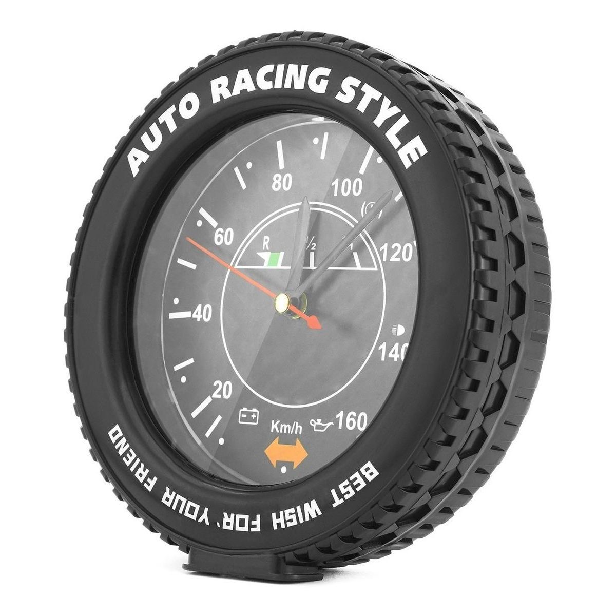 GENERICO - Reloj Despertador Redondo con Diseño Colorido 14cm