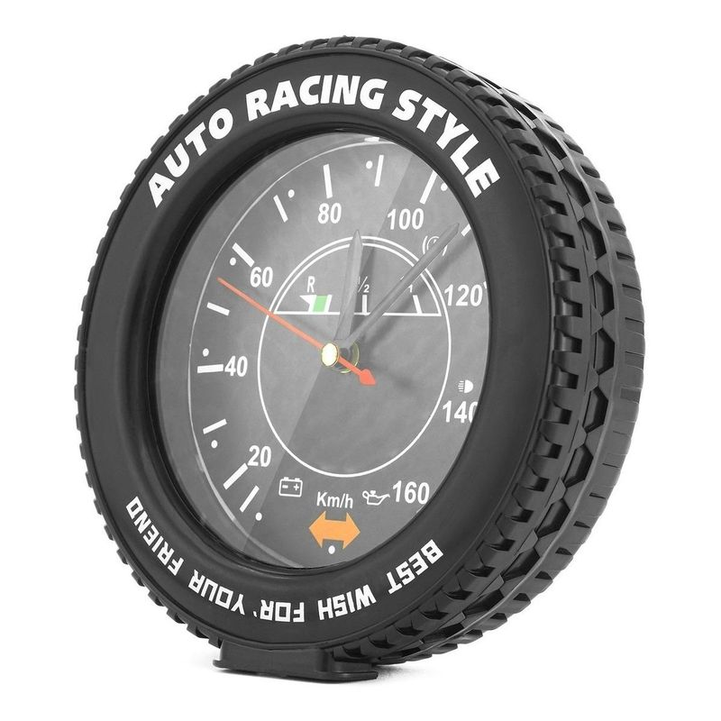 GENERICO - Reloj Despertador Redondo con Diseño Colorido 14cm
