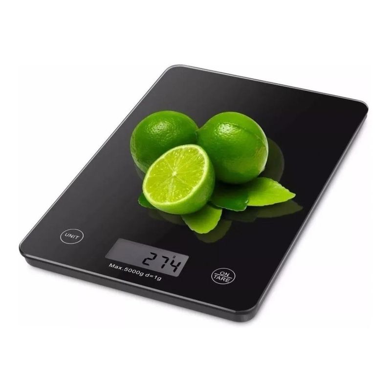 GENERICO - Balanza Digital de Cocina Táctil de Vidrio 5kg Precisa.