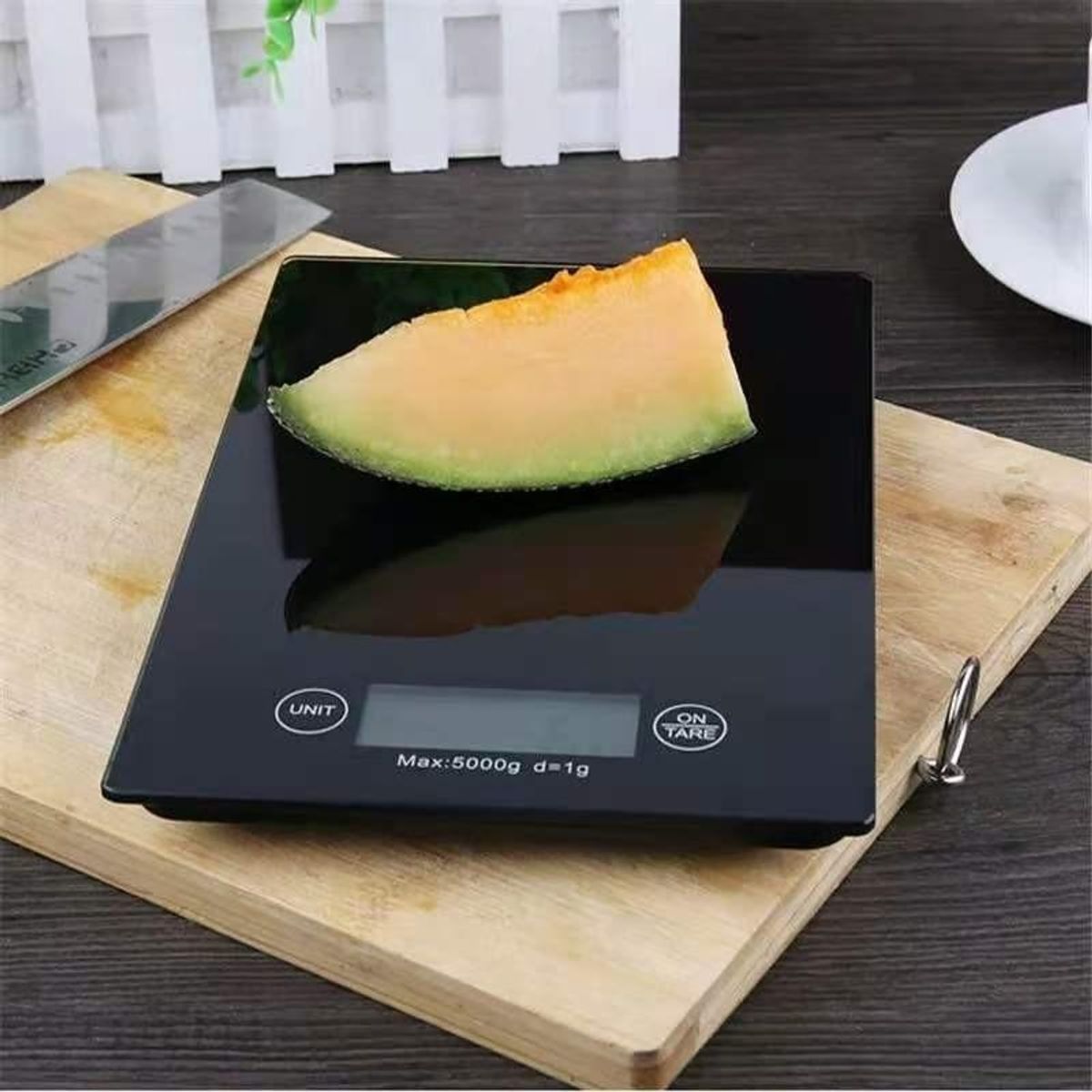 GENERICO - Balanza Digital de Cocina Táctil de Vidrio 5kg Precisa.