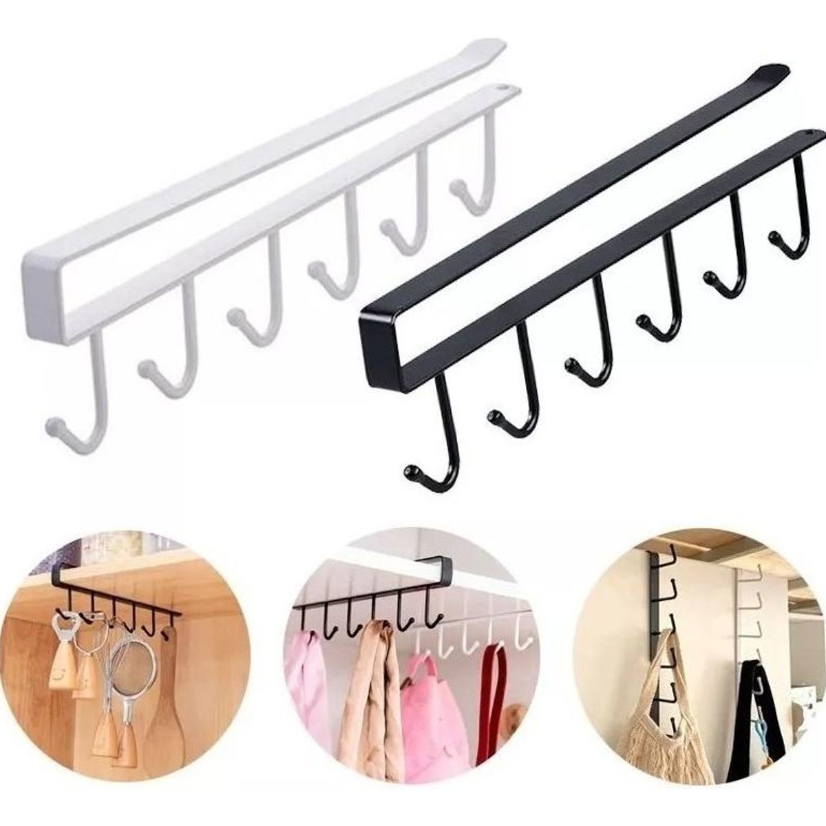 GENERICO - Organizador Colgante para Tazas y Utensilios de Cocina