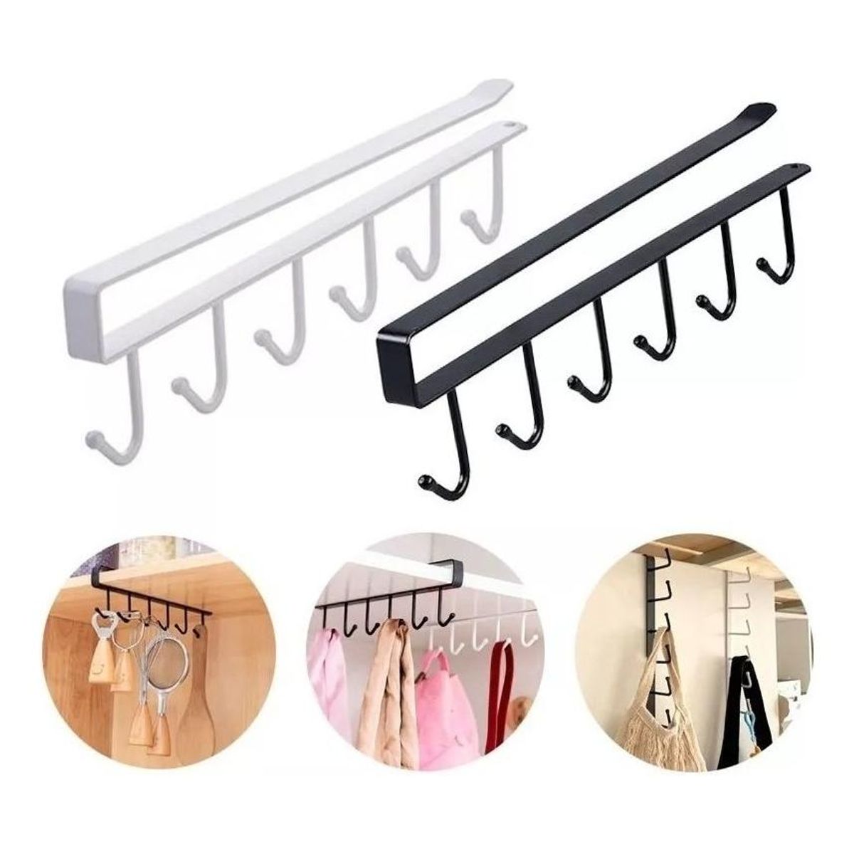 GENERICO - Organizador Colgante para Tazas y Utensilios de Cocina