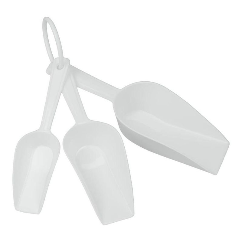 GENERICO - Set de 3 Cucharas Medidoras de Plástico para Repostería.