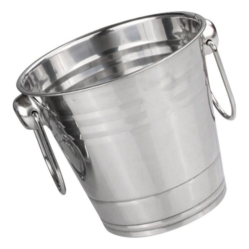 GENERICO - Hielera Cubetera de Acero Inoxidable para Hielo y Bebidas