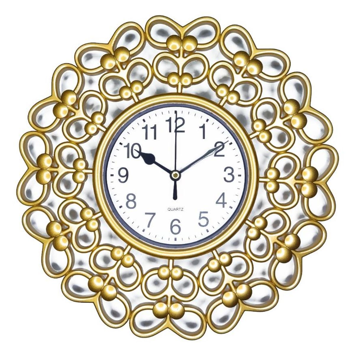GENERICO - Reloj de Pared Vintage Silencioso Redondo 25 cm