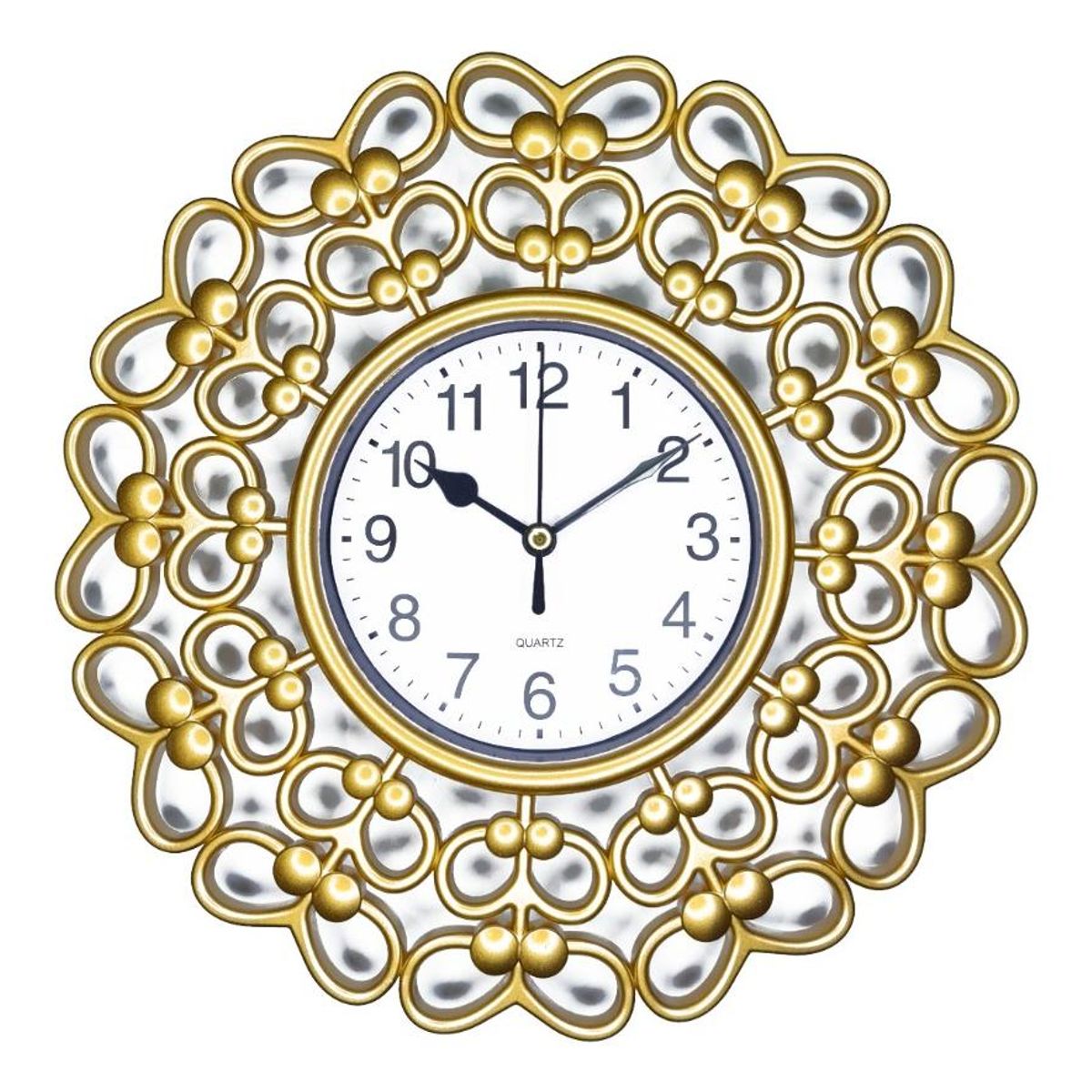 GENERICO - Reloj de Pared Vintage Silencioso Redondo 25 cm