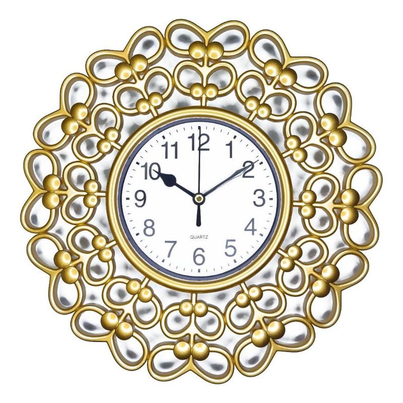 GENERICO - Reloj de Pared Vintage Silencioso Redondo 25 cm