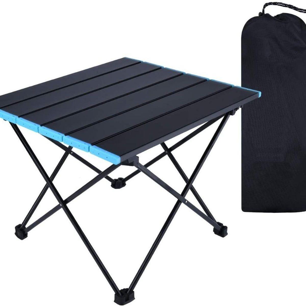 GENERICO - Mesa Plegable Portátil para Camping y Eventos 68x47x40 cm
