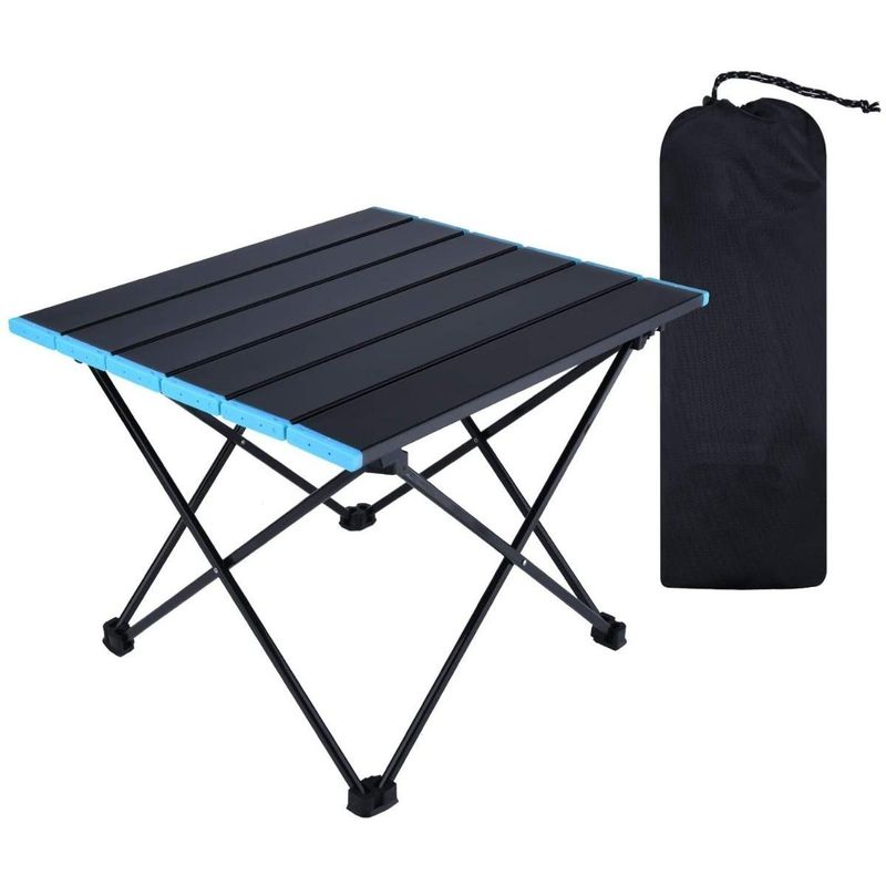GENERICO - Mesa Plegable Portátil para Camping y Eventos 68x47x40 cm