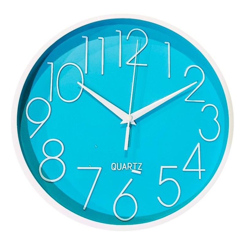 GENERICO - Reloj de Pared Redondo Mural 25cm Silencioso