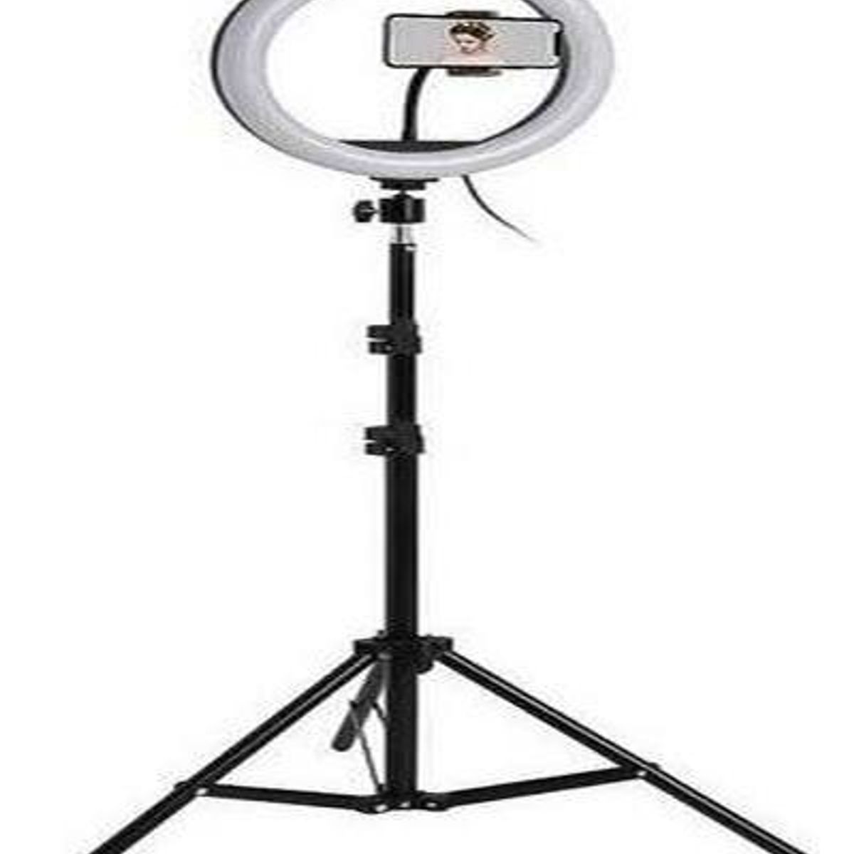 GENERICO - Aro de Luz LED 26 cm con Trípode Ajustable de 21m