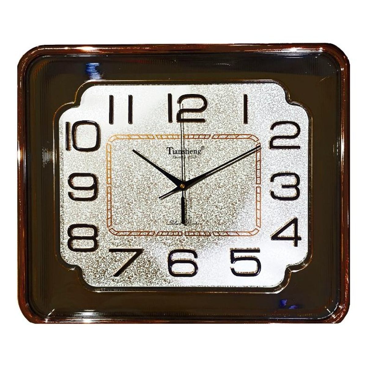 GENERICO - Reloj de Pared Cuadrado Silencioso 43 cm Decorativo