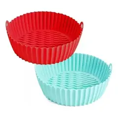 GENERICO - Moldes de Silicona Reutilizables para Freidora de Aire