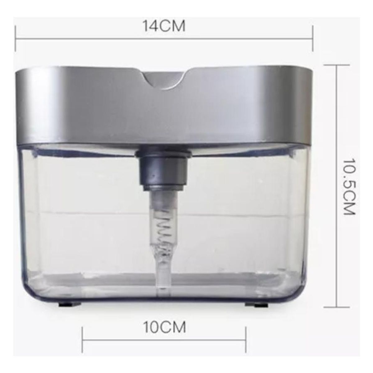 GENERICO - Dispensador de Jabón Automático con Esponja y Recipiente