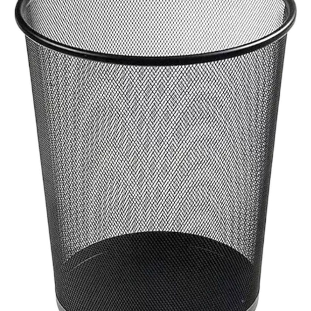 GENERICO - Basurero Metálico Redondo de Malla para Oficina