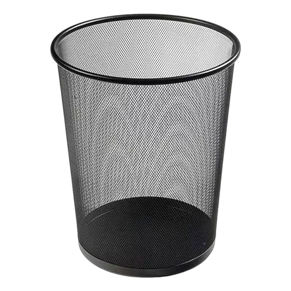 GENERICO - Basurero Metálico Redondo de Malla para Oficina