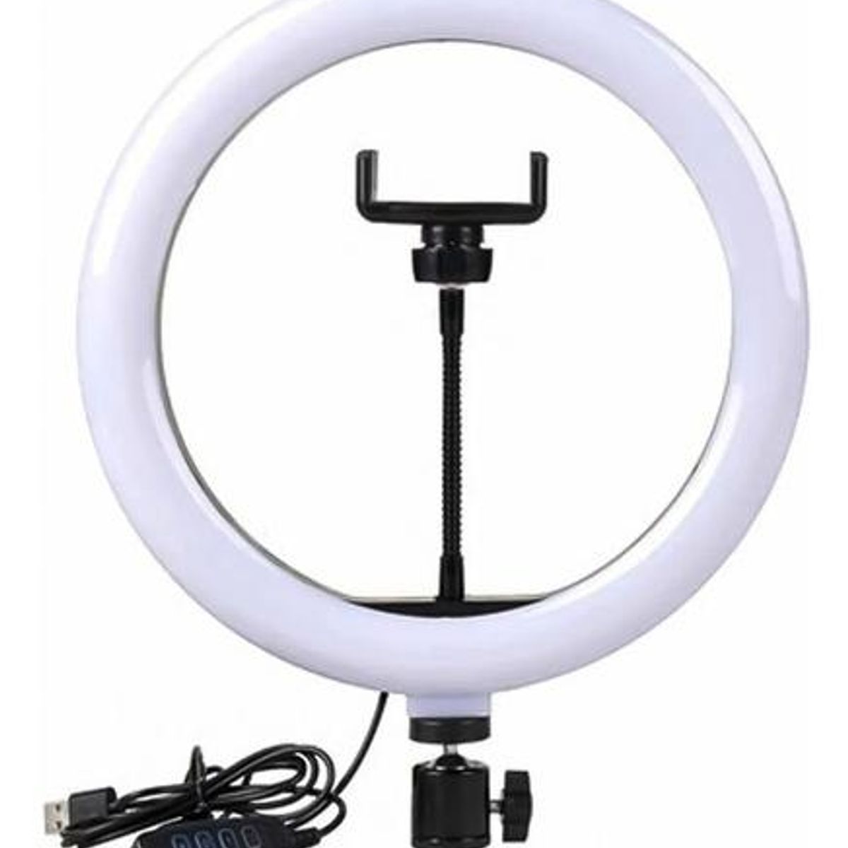 GENERICO - Aro de Luz RGB Multicolor de 26cm con Trípode Ajustable