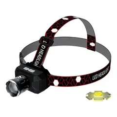GENERICO - Linterna Led Minero Recargable con Modos de Luz y Zoom