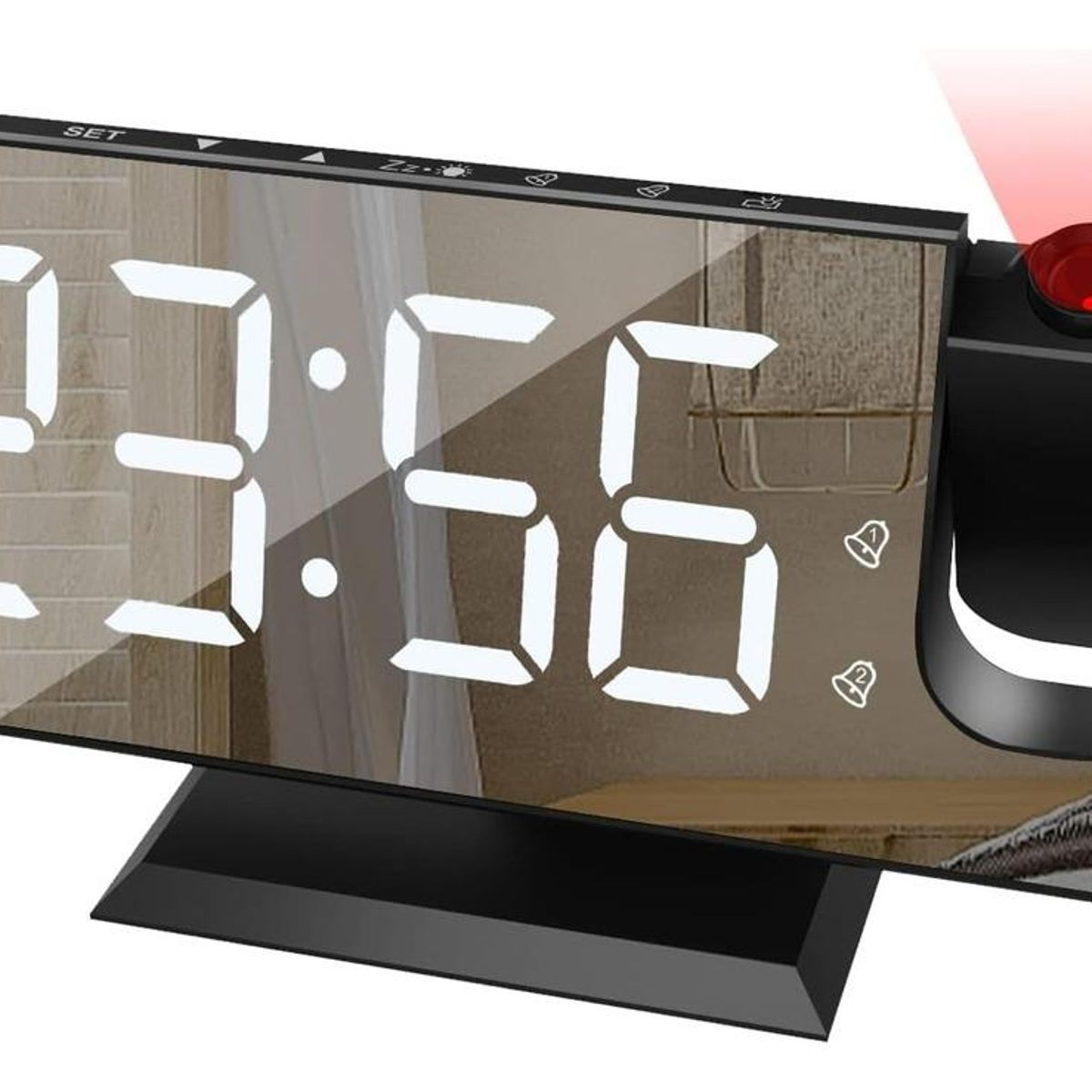 GENERICO - Reloj Despertador Digital con Proyector LED