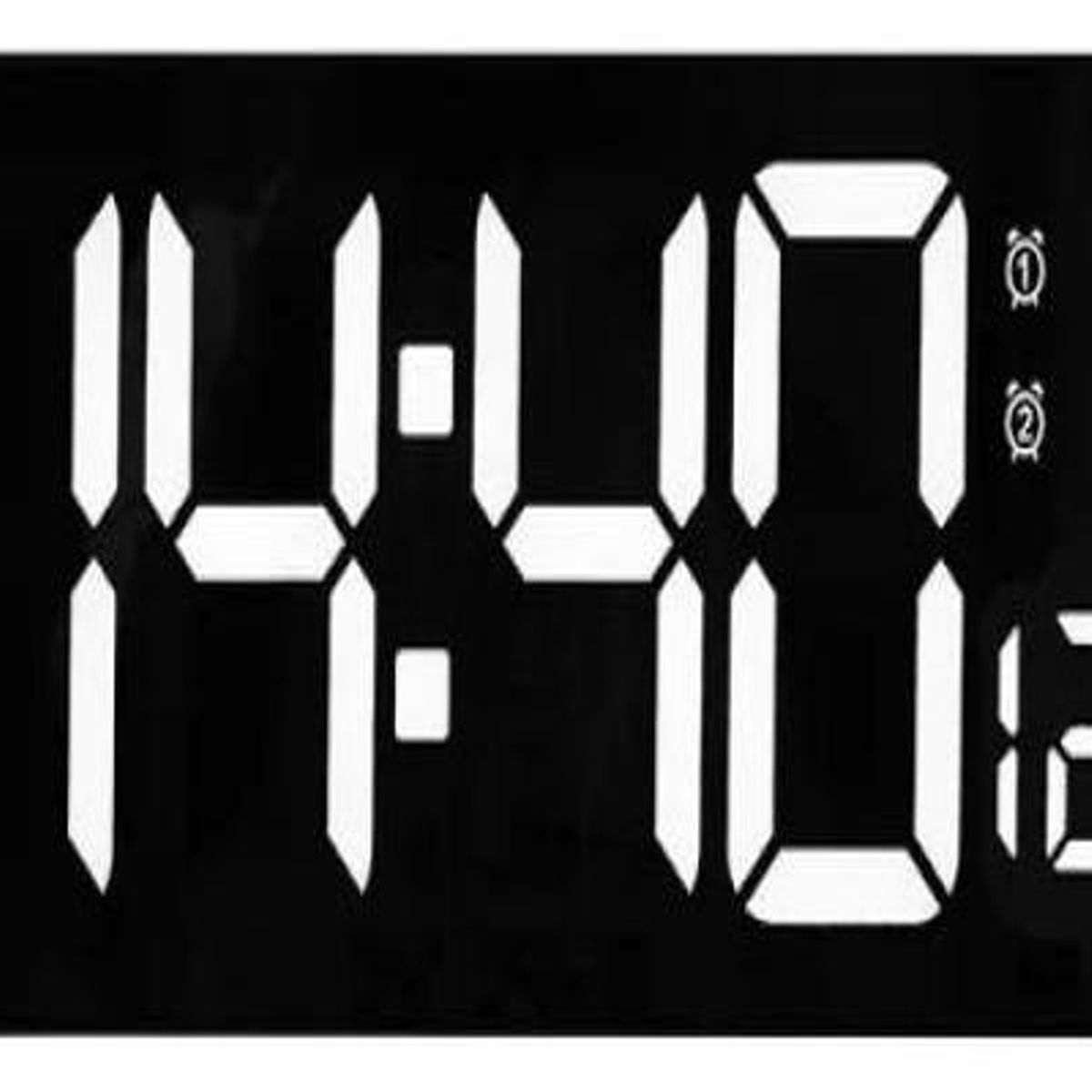 GENERICO - Reloj de Pared Digital LED con Control Remoto y Temperatura