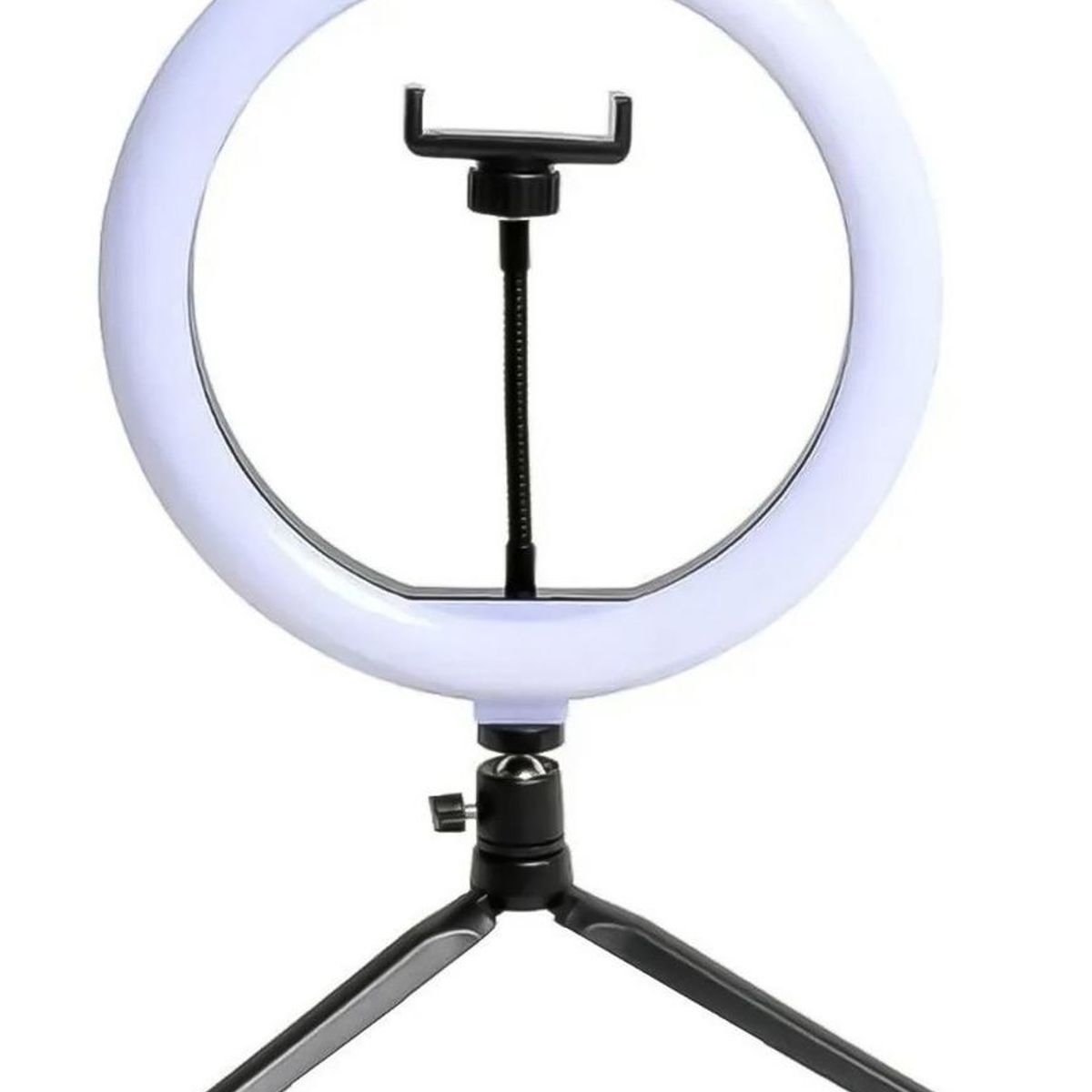 GENERICO - Aro de Luz LED 26cm con Trípode y Soporte para Smartphone.