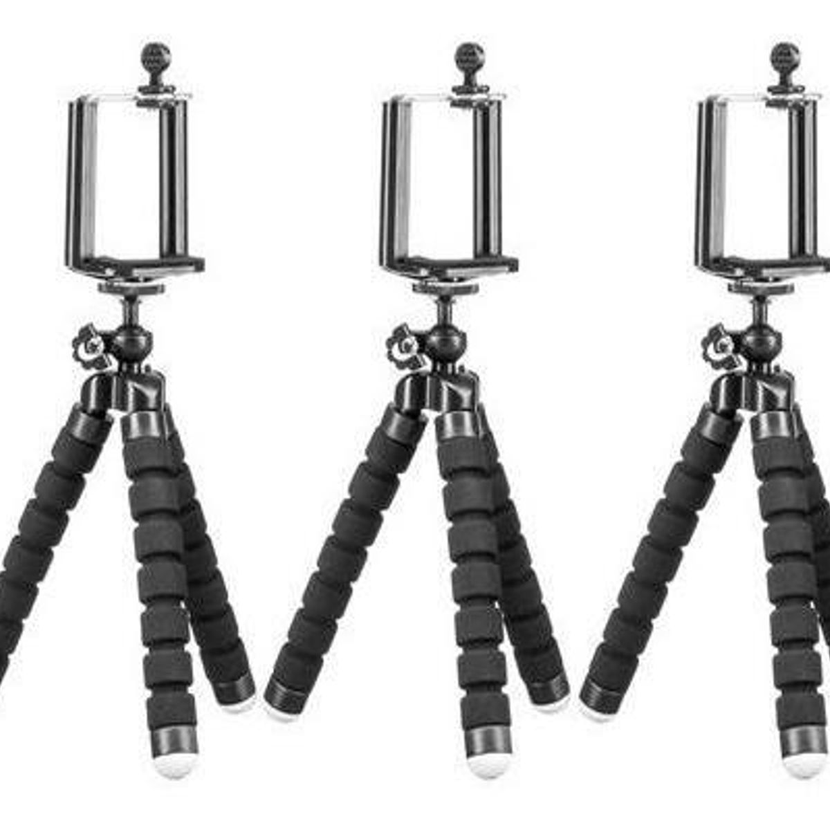 GENERICO - Mini Trípode Celular Flexible y Giratorio para Selfies