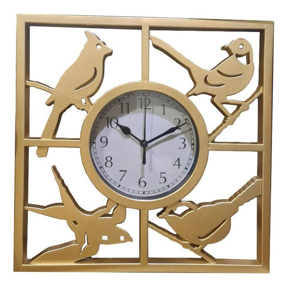 GENERICO - Reloj Mural Cuadrado Decorativo de Pared Silencioso 30cm