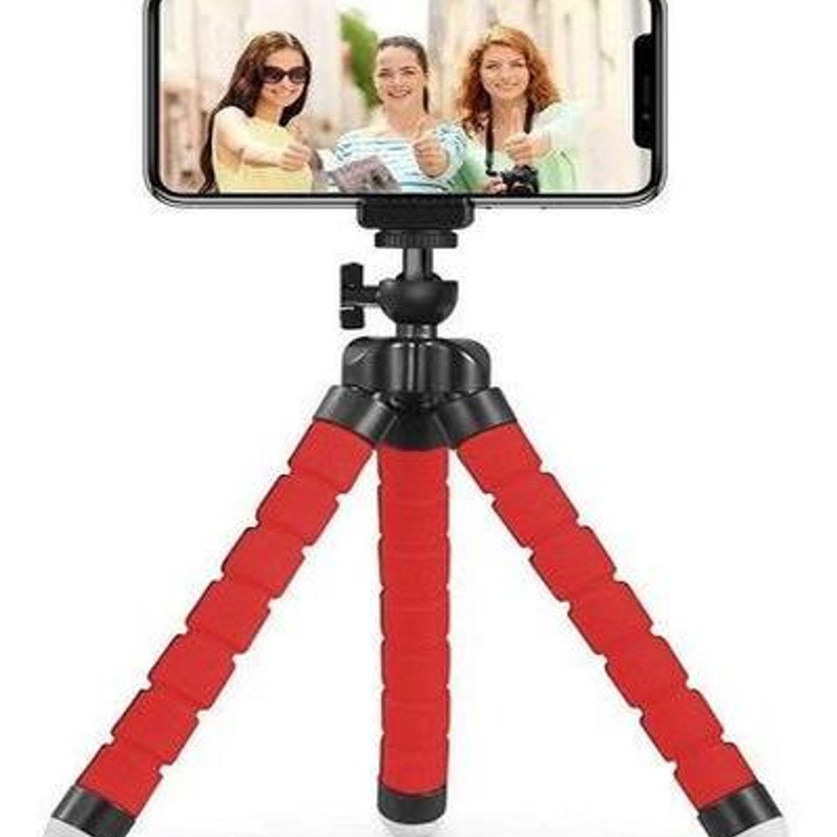 GENERICO - Mini Trípode Flexible para Celular con Adaptador Giratorio