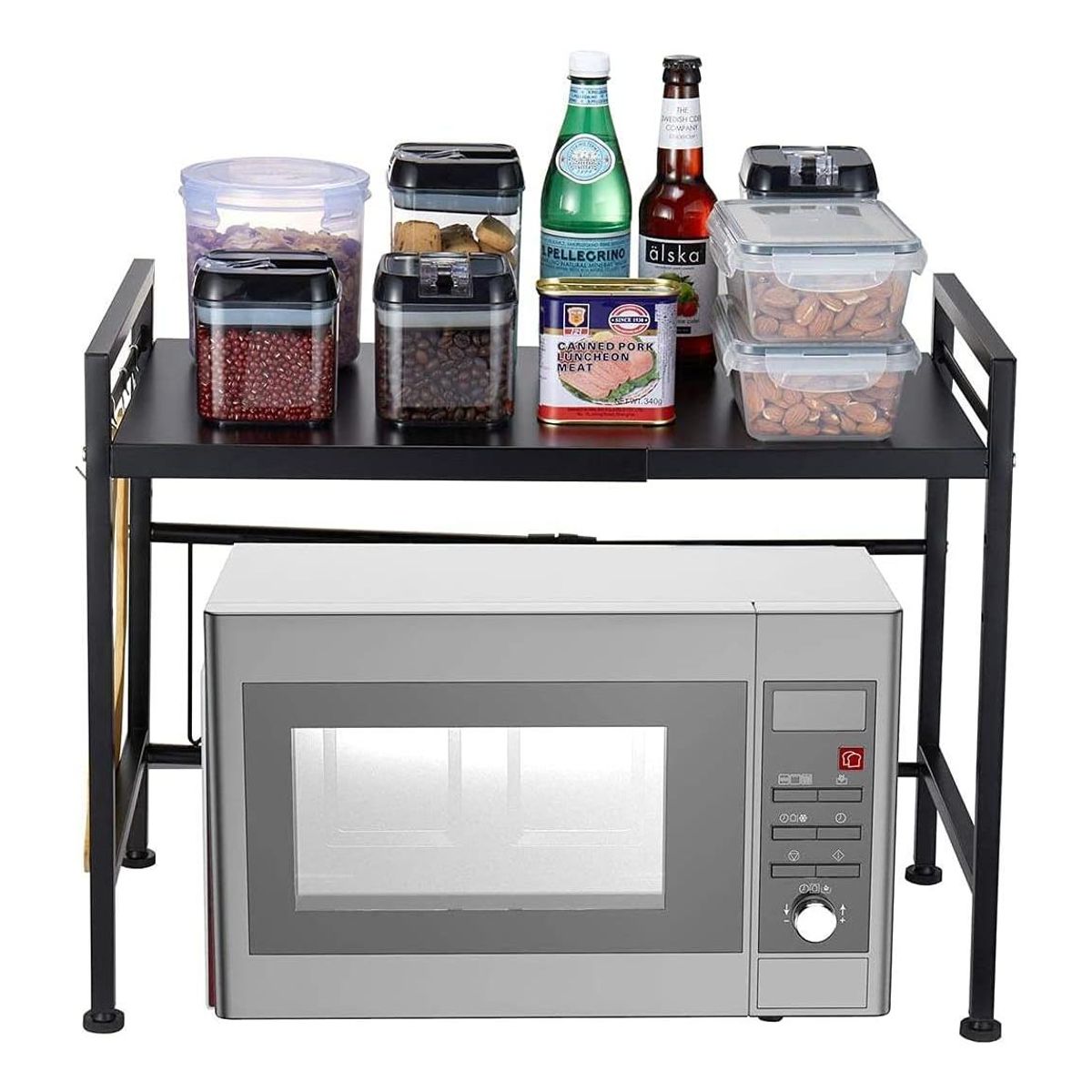 GENERICO - Estante Organizador Extensible para Microondas y Cocina