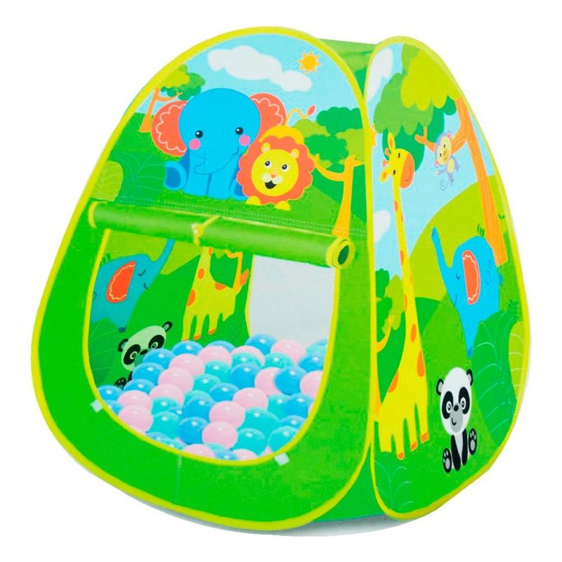 GENERICO - Carpa Infantil Piscina con 100 Pelotas de Animalitos