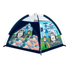 GENERICO - Carpa Infantil Diseño Policía con 100 Pelotas Colorido