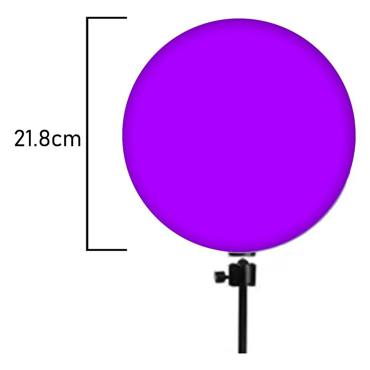 GENERICO - Panel de Luz LED RGB Circular con Trípode y Control Remoto