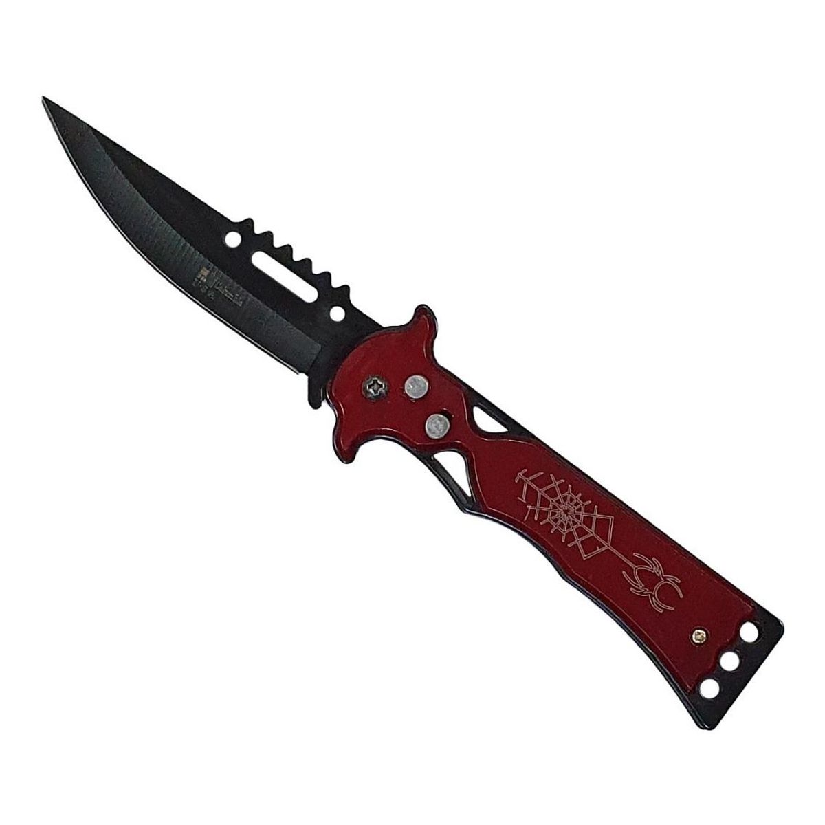 GENERICO - Cuchillo de Supervivencia Automático con Hoja de Acero 440