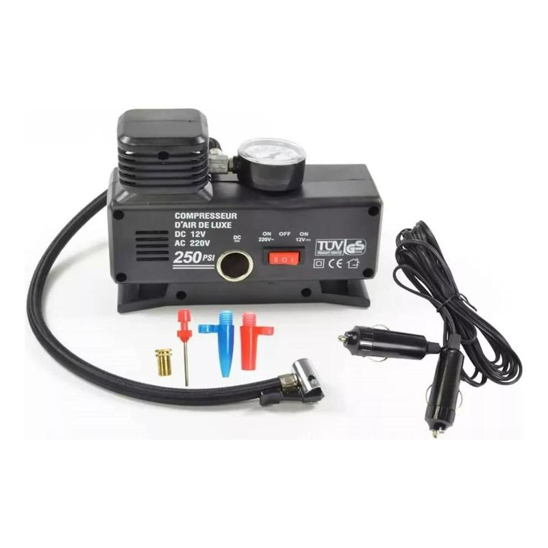 GENERICO - Inflador Portátil de Aire 12V220V para Bicicletas y Más
