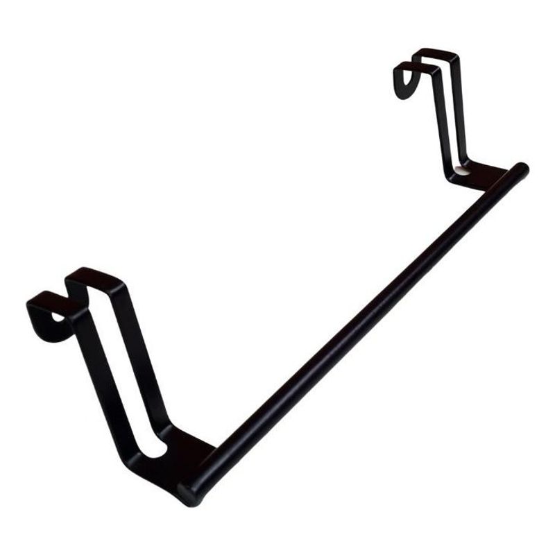 GENERICO - Soporte Colgador para Toallas y Paños de Cocina Negro