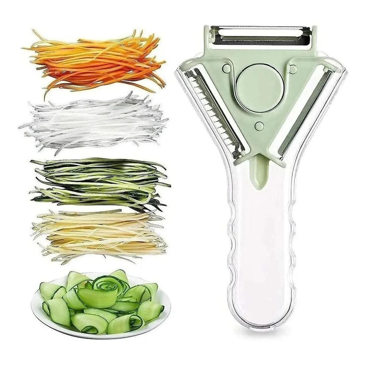 GENERICO - Pelador Multifuncional 3 en 1 para Verduras y Frutas